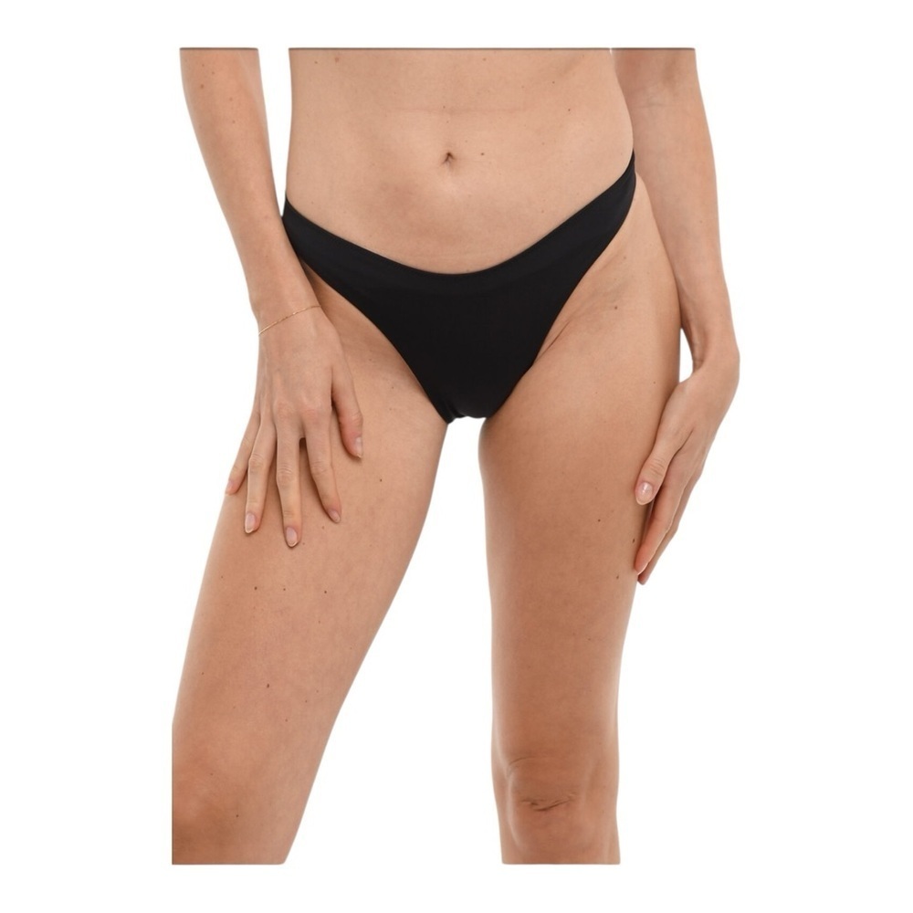Stella McCartney Sculpted Plunge High Leg Swim Brief in Black NWT